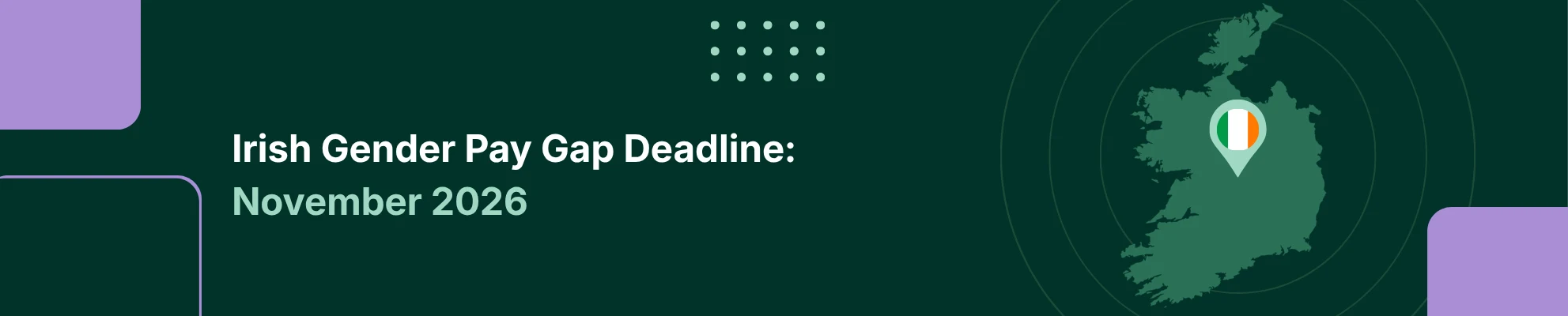 Irish Gender Pay Gap Deadline: November 2026